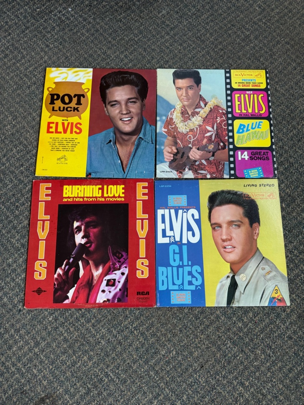 Vintage Elvis Vinyl Records